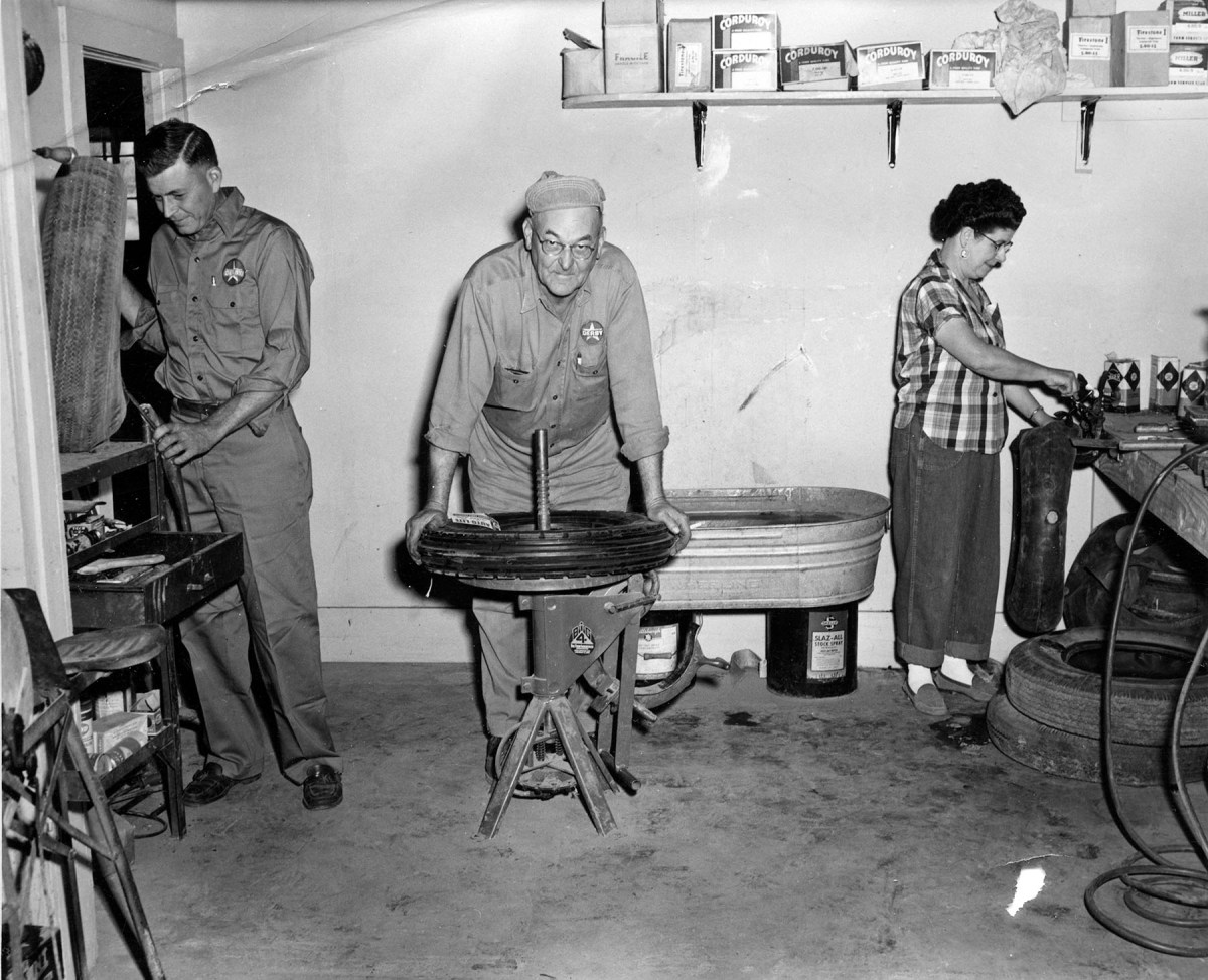 Interior View Brown’s Service Station, Harveyville, Kansas