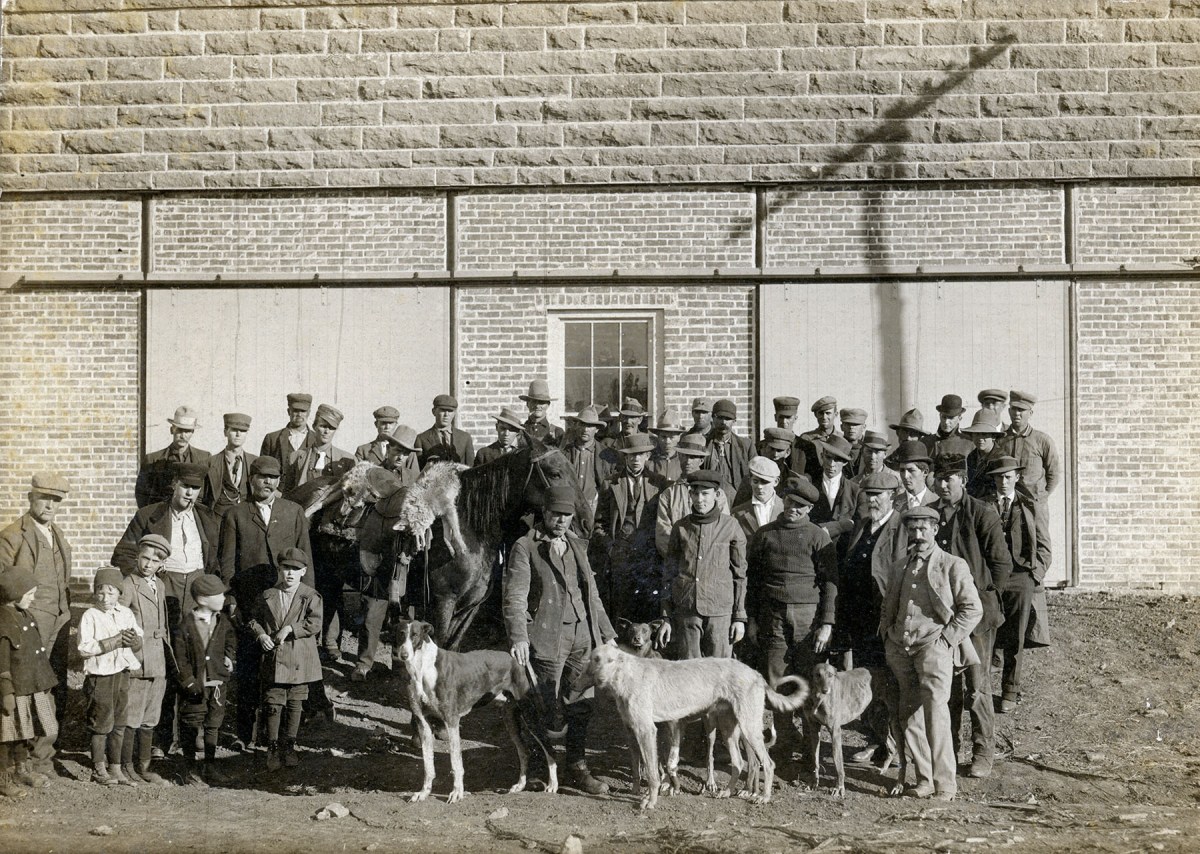 Coyote Hunters at Maple Hill Blacksmith Shop after Hunting