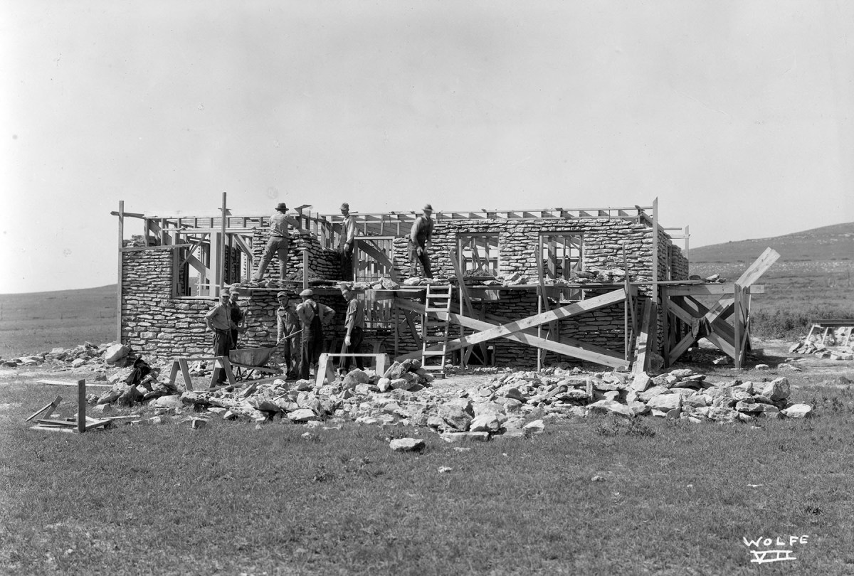 Construction of Caretaker’s House, Lake Wabaunsee
