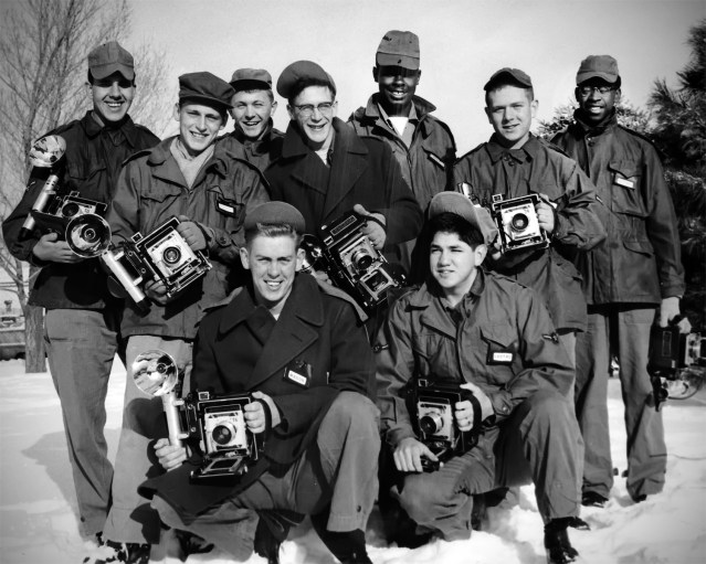 1955--DAVE AT AF PHOTO SCHOOL AT LOWERY AFB-DENVER